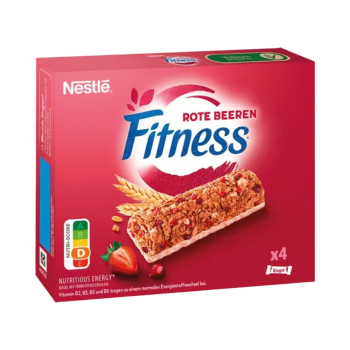 Nestlé Fitness Cerealien-Riegel Rote Beeren, 94g Produktbild, Vorderseite der Verpackung